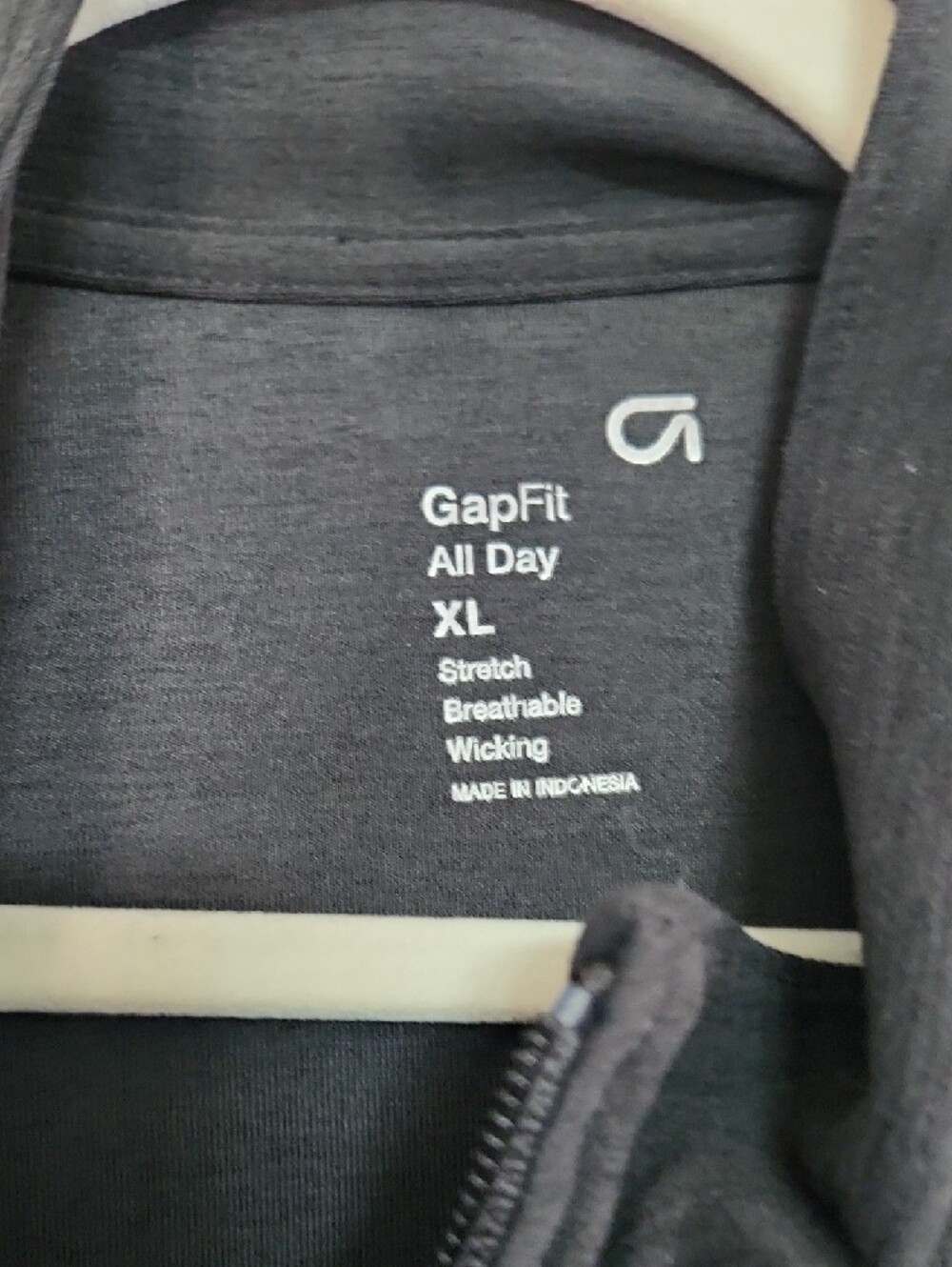 GAP Men's Dark Charcoal Full-Zip Sweater Jacket - Picture 2 of 4